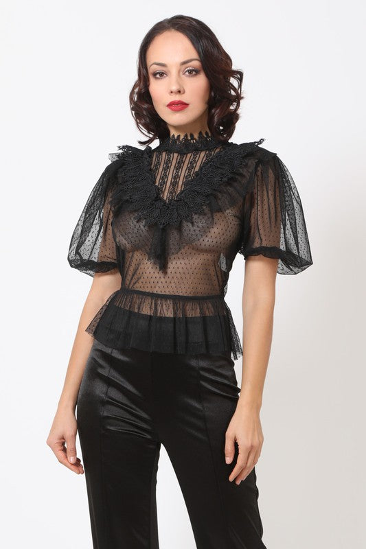 Marie Sheer Blouse