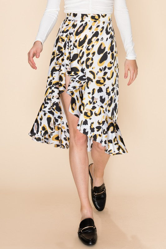 Christina Flirty Leopard Skirt