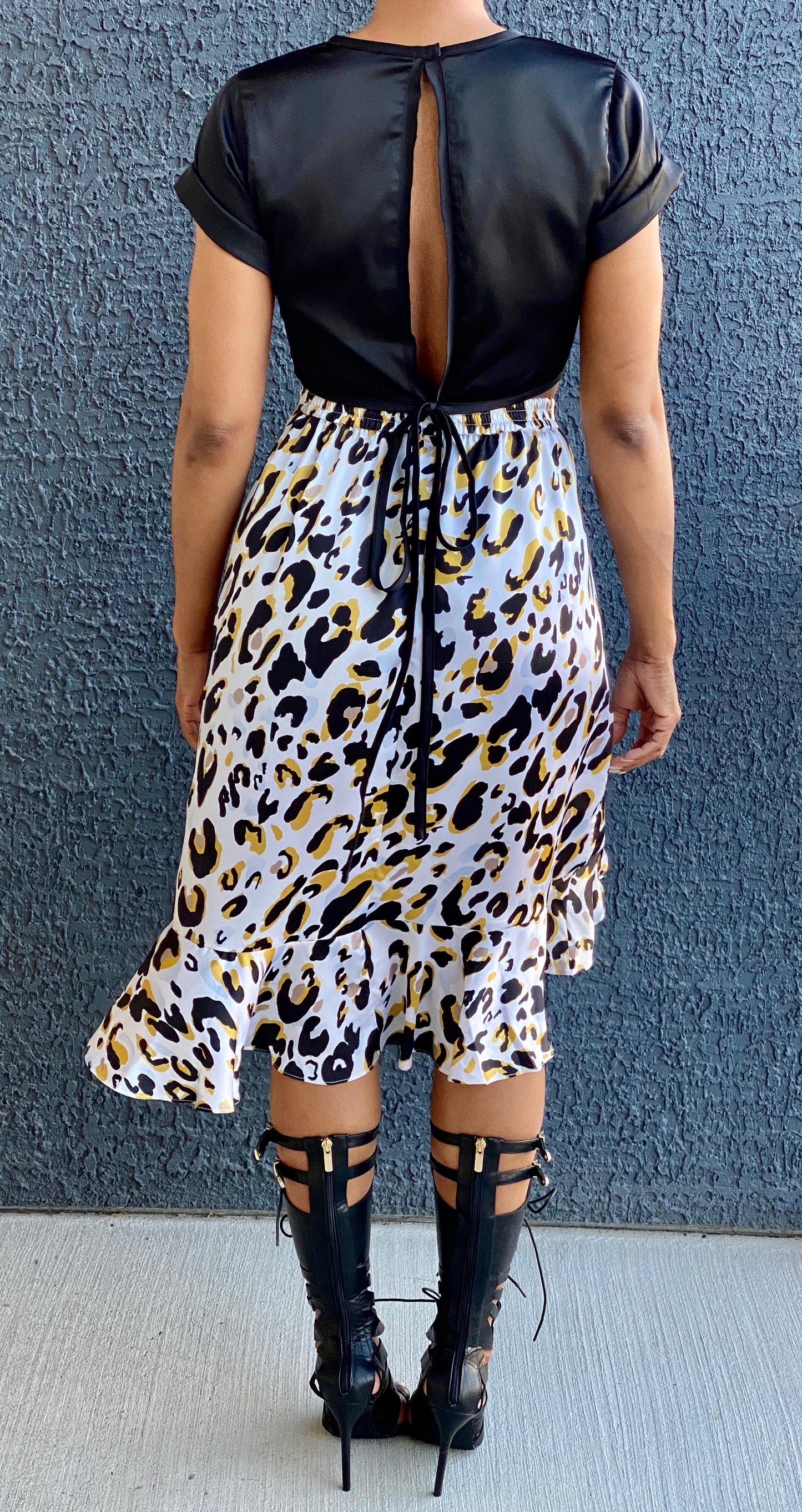 Christina Flirty Leopard Skirt